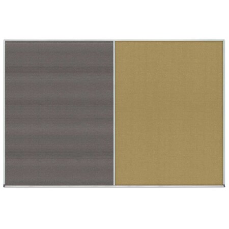 United Visual Products Enclosed Corkboard, 1 Door, 18"x24", 4" Fra, UV3407-WHITE-KEYLIME UV3407-WHITE-KEYLIME